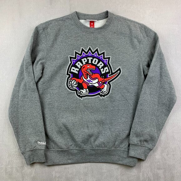 Mitchell & Ness Other - Mitchell & Ness Toronto Raptors Men Sweater Medium Gray Crewneck Long Sleeve NBA